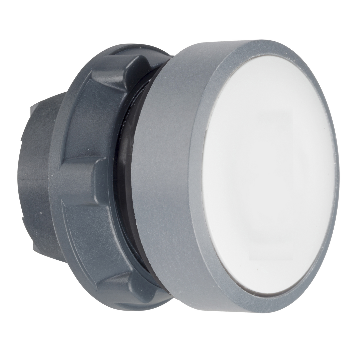 Schneider Electric-ZB5AA131C0-Harmony XB5 - tête bouton poussoir - Ø22 - col grise - marqué 'I' - blanc