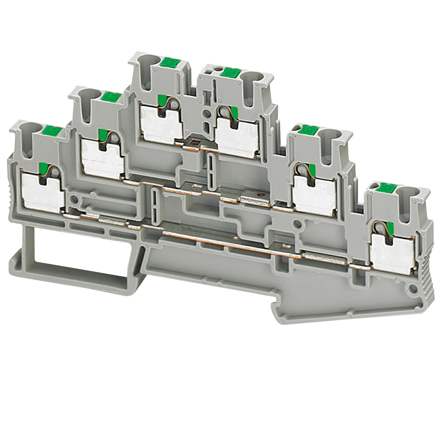 Schneider Electric-NSYTRP26T-Linergy TR - Borne push-in, 3 niveaux, pasant, 6 poin