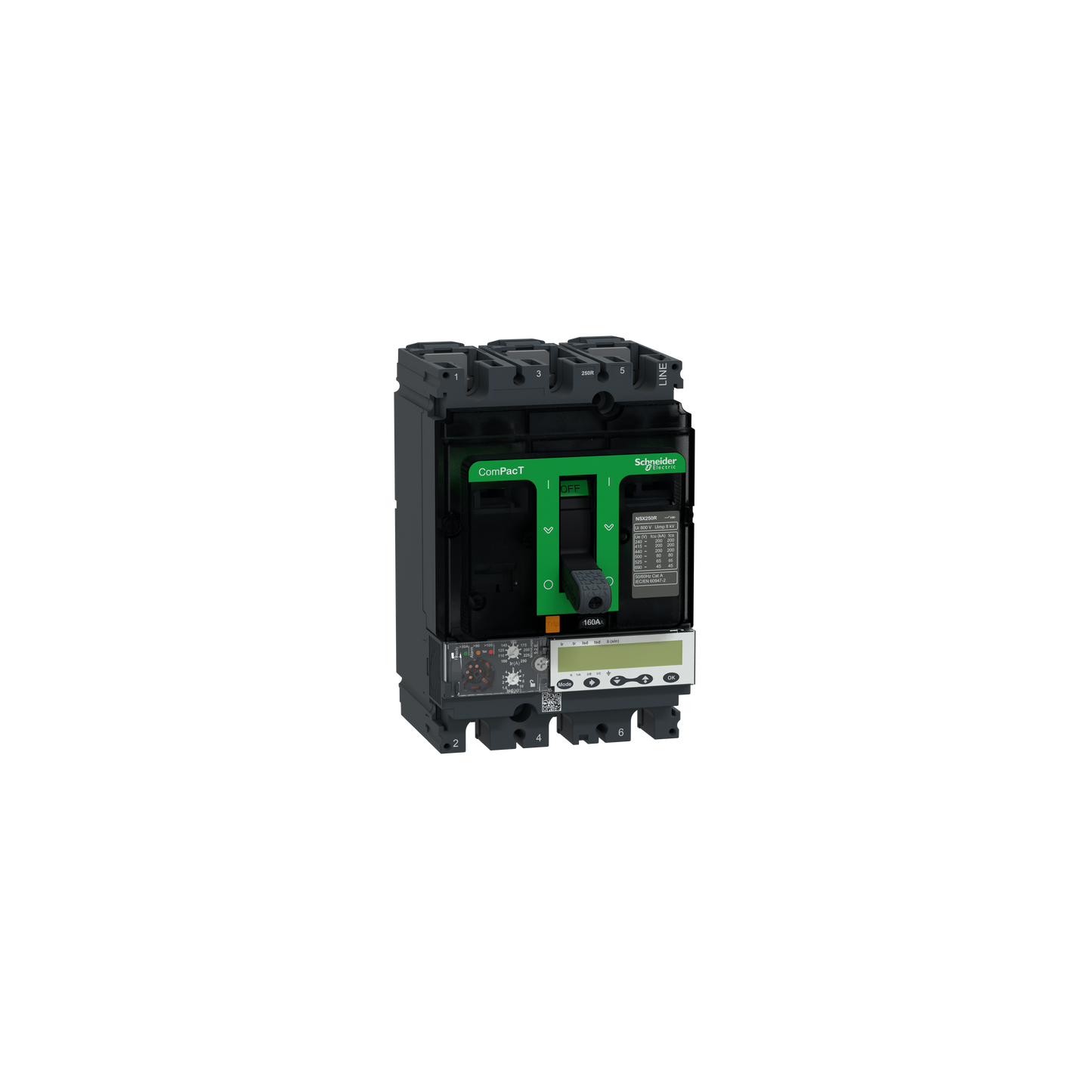 Schneider Electric-C25R35E160-Disj ML5.2E 160A 3P3D NSX250R