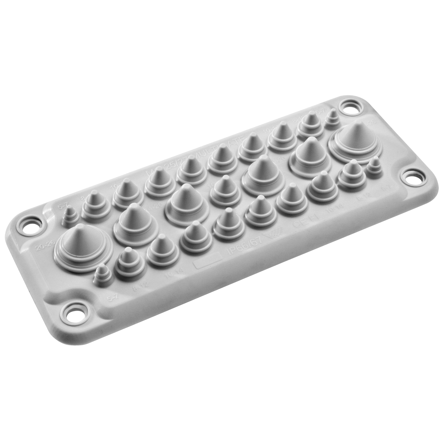 Schneider Electric-NSYAECPFLT25-PanelSeT - Thalassa - membrane type FL21 - 27 entrées de câbles - IP66