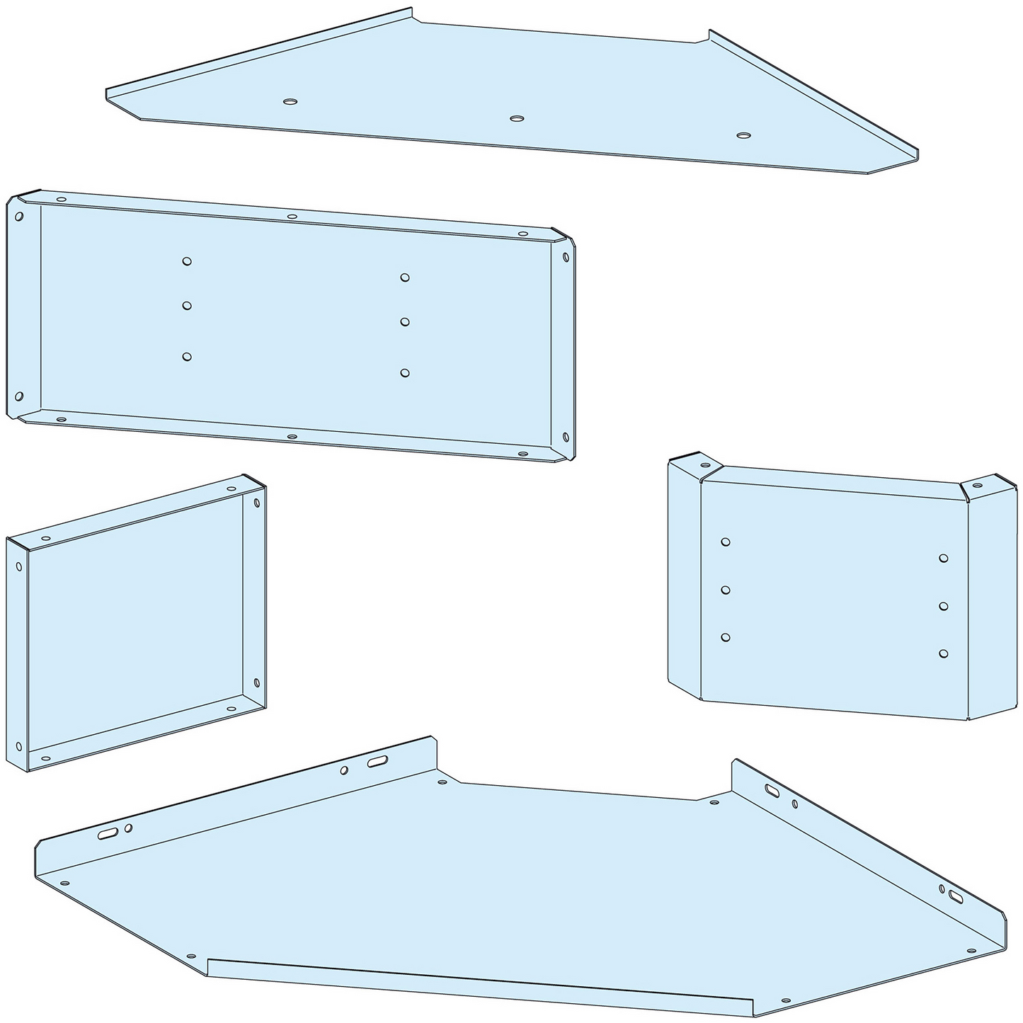 Schneider Electric-LVS08713-PrismaSeT P - Kit angle Linergy BS - tableau installé à 90 deg. - IP30