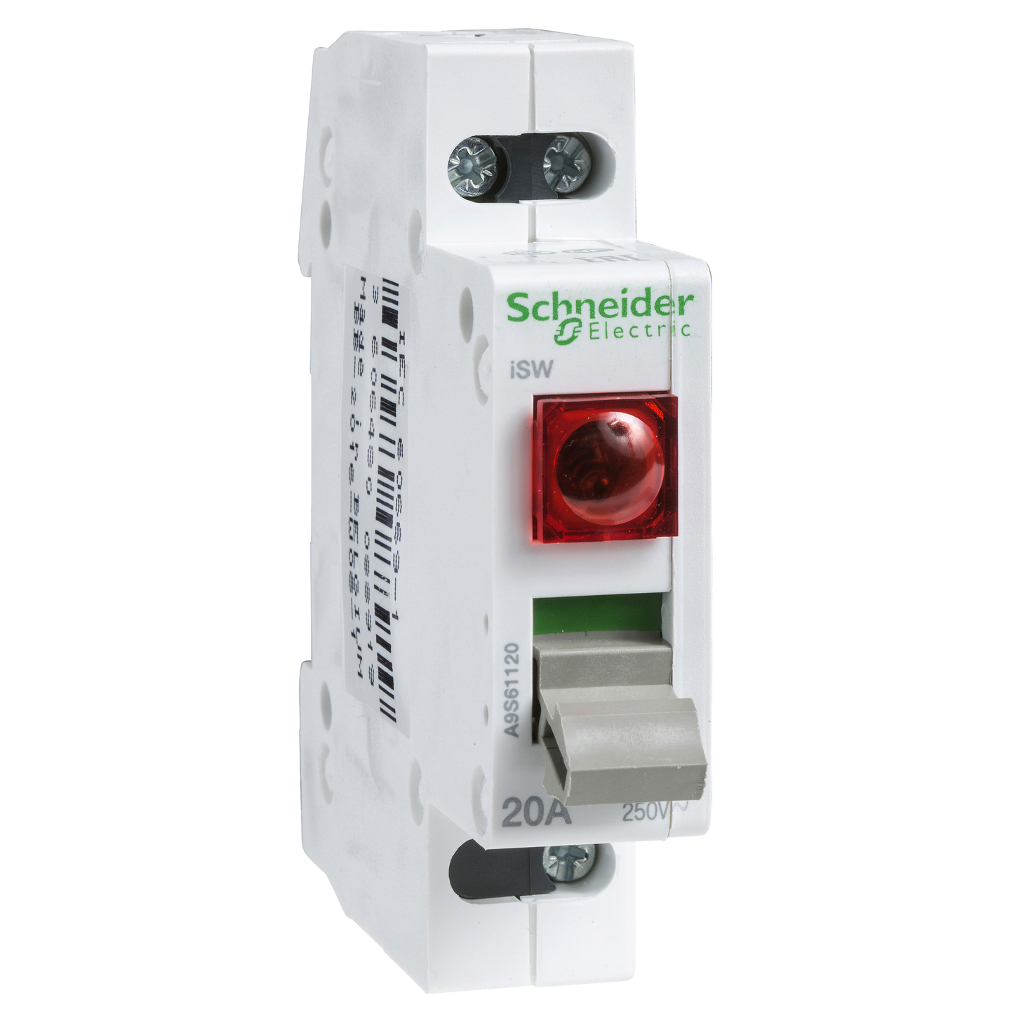 Schneider Electric-A9S61232-Acti9, iSW interrupteur de commande à voyant lumineux 230V 2P 32A 250VCA