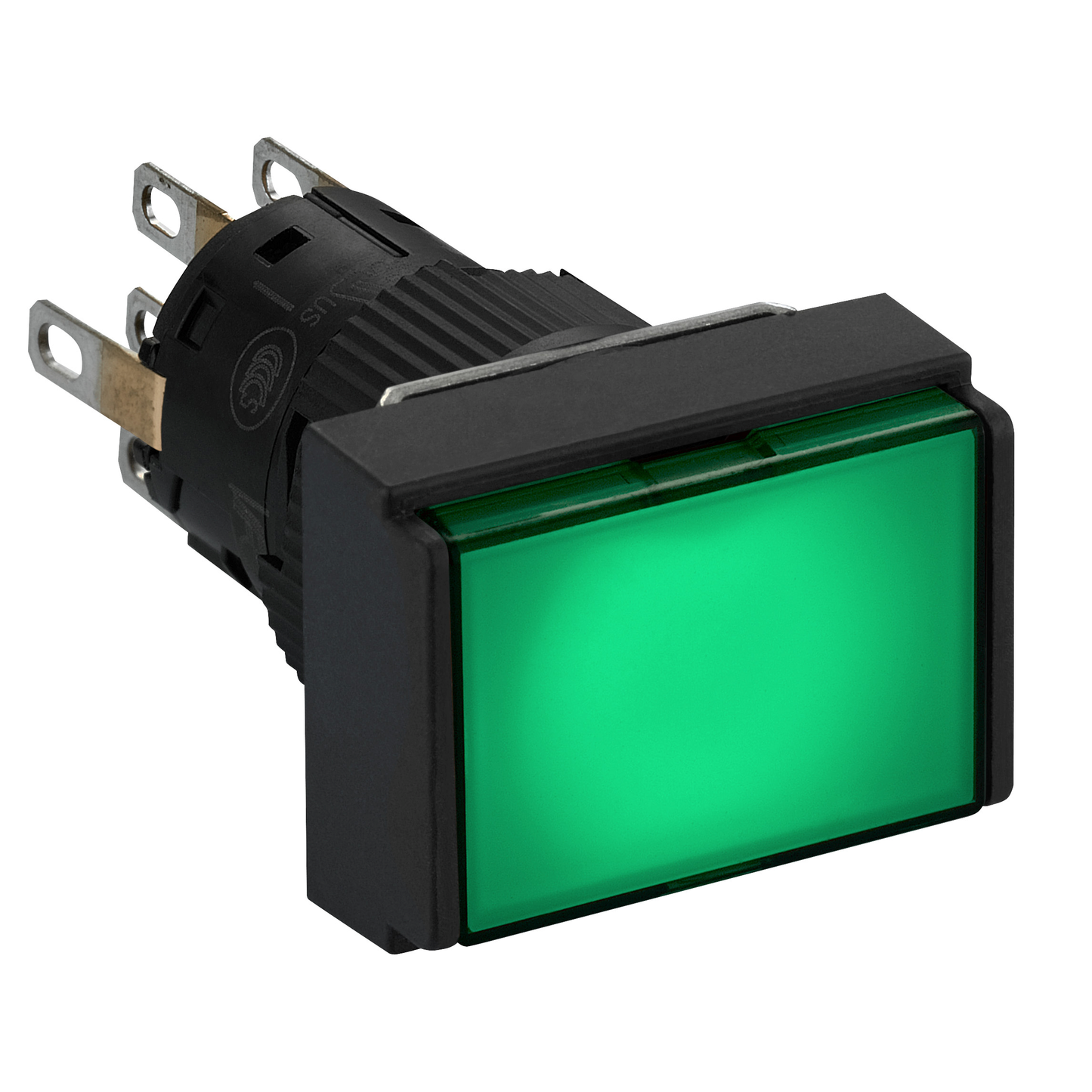 Schneider Electric-XB6EDW3B2P-Harmony XB6 - bouton-pous. lum. - Ø16mm - à imp. affleurant - 2OF - 24V - vert