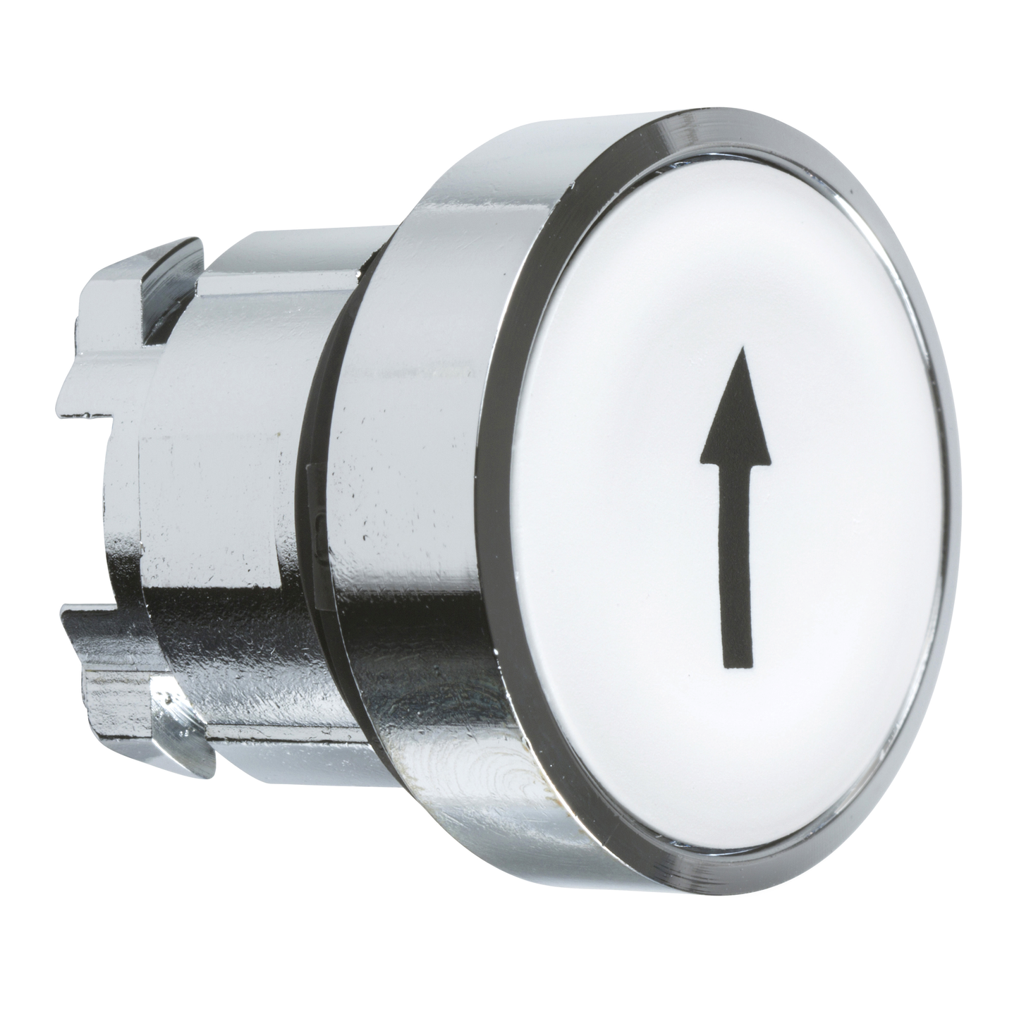 Schneider Electric-ZB4BA334-Harmony XB4 - tête bouton poussoir - affleurant - Ø22 - blanc - texte '?'