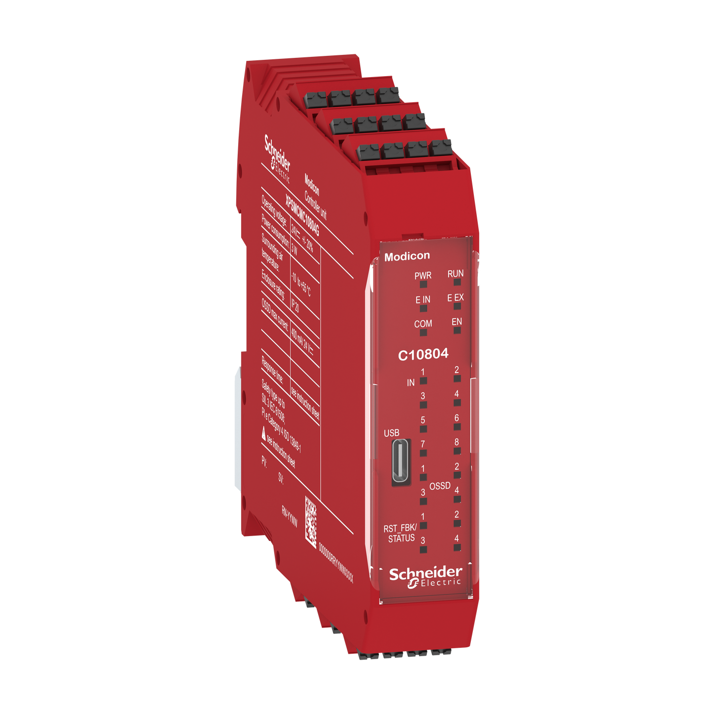 Schneider Electric-XPSMCMC10804G-CPU-8 entrées-4 OSSD-ressort