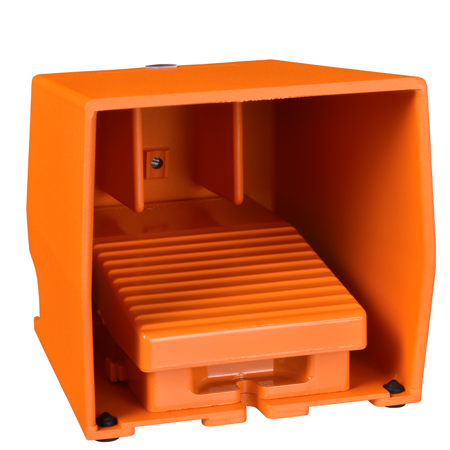 Schneider Electric-XPER611-Preventa XPER - inter. à pied - simple - avec capot - métal.- orange - 2O+2F