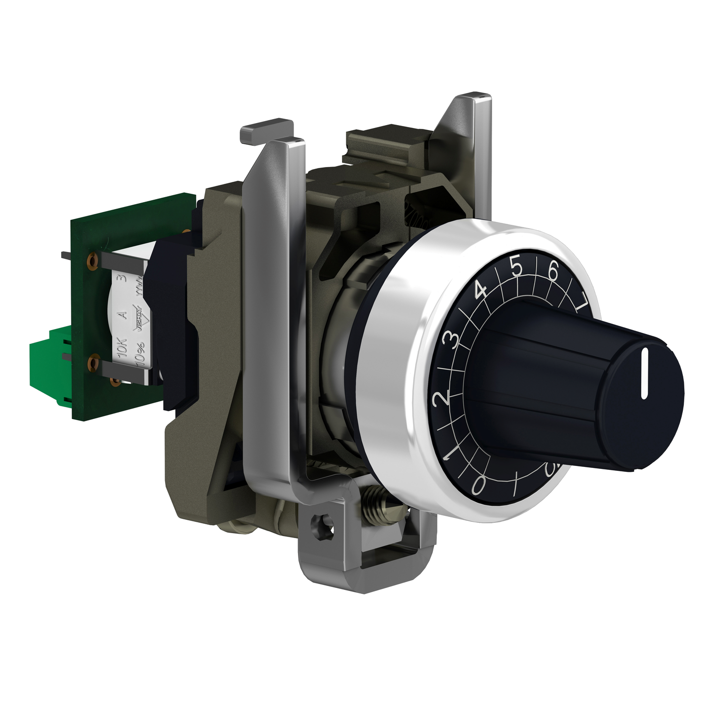 Schneider Electric-XB4BD912R4K7-Harmony XB4 - potentiomètre complet - Ø22 - 4,7k? - raccordement sur bornier