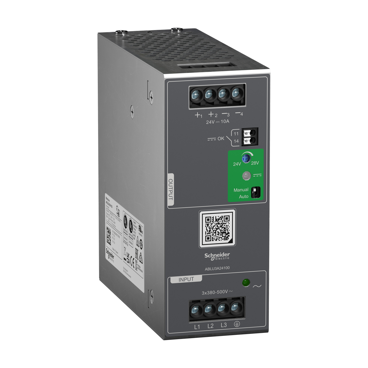 Schneider Electric-ABLU3A24100-Modicon - Alimentation - Sortie 24 VDC - 10A - 3 Phases - Universelle