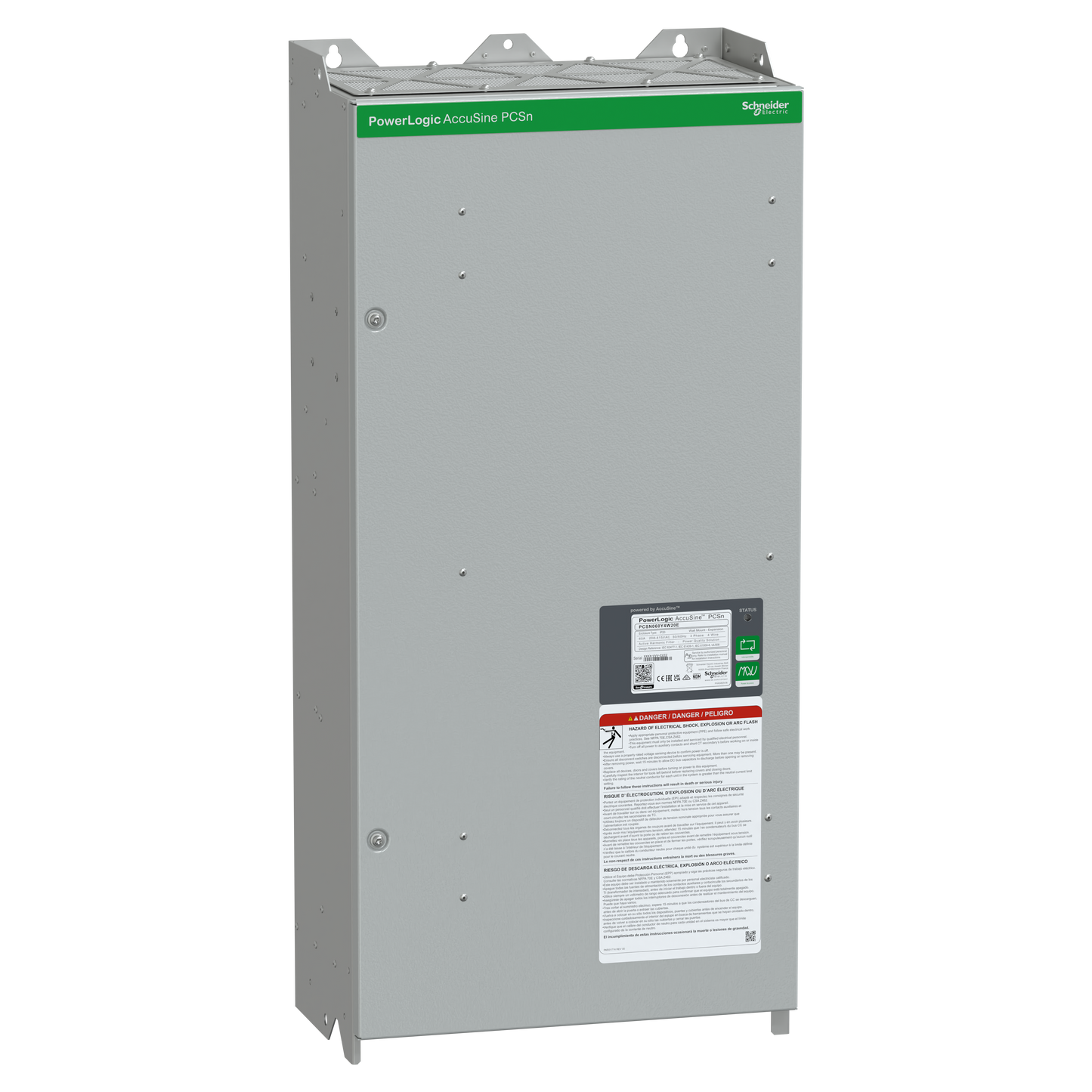Schneider Electric-PCSN060Y4W20E-AccuSine PCSN 60A 380-415V Ph+N IP20x