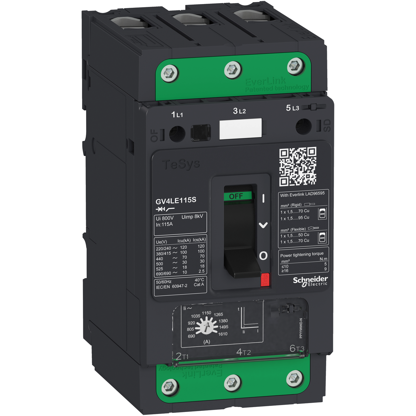Schneider Electric-GV4LE80B-Disjoncteur 80A 25kA