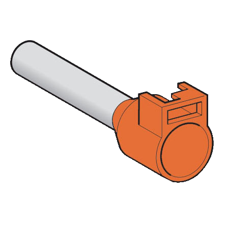Schneider Electric-DZ5CA042-Linergy DZ5 - embout de câble porte étiquette - moyen - 4mm² - orange - NF