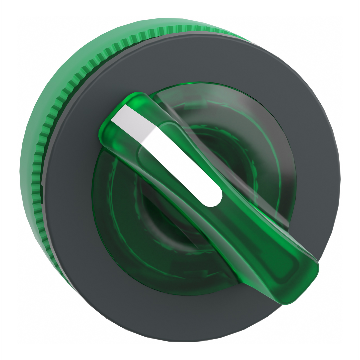 Schneider Electric-ZB5FK1433-Harmony XB5 - tête bouton à manette lumineux - flush - 2 pos à rap. - vert