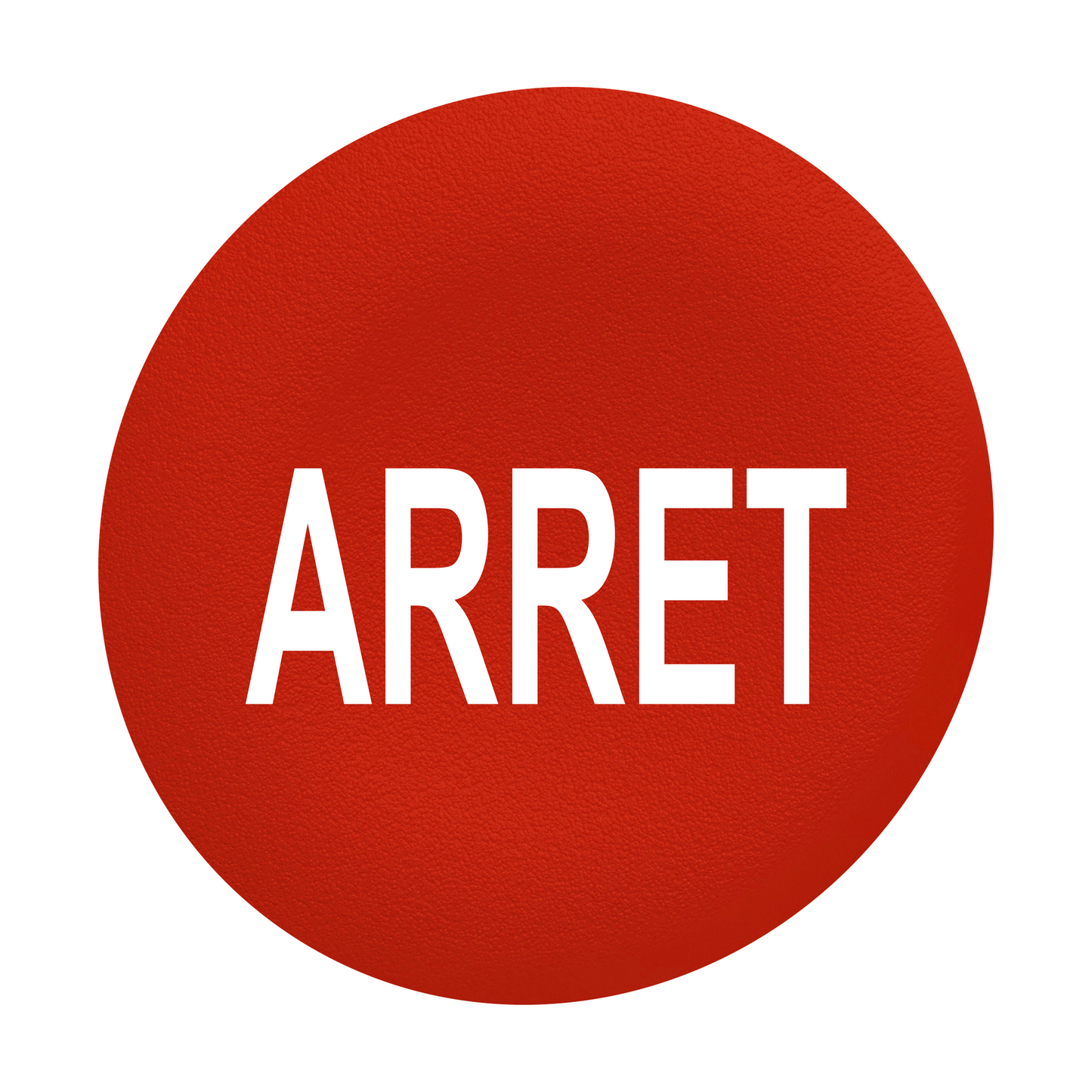 Schneider Electric-ZBAF433-Harmony - capsule pr bouton poussoir - Ø22 - affleurant lisse - 'ARRET' - rouge