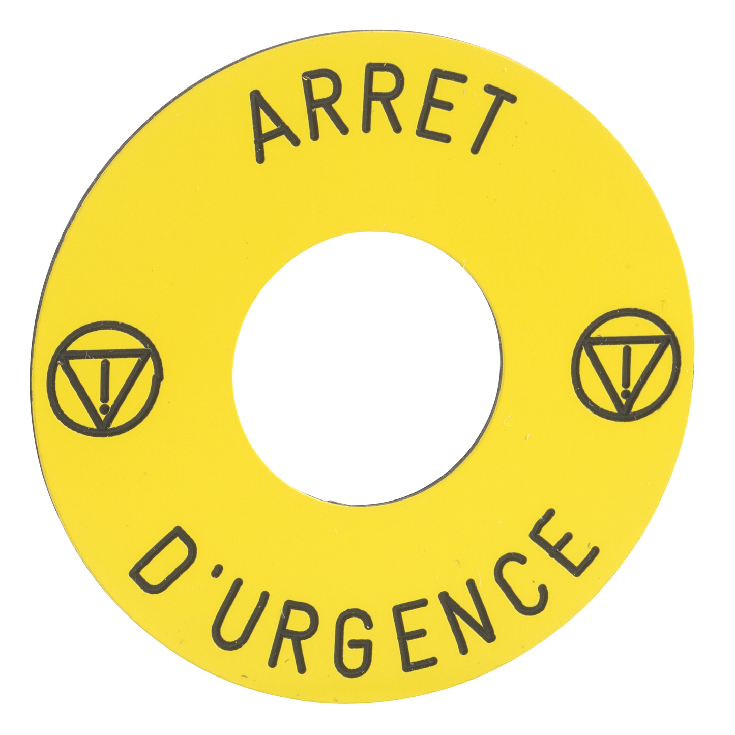 Schneider Electric-ZB6Y7130-Harmony ZB6 - étiquette - Ø16 - Ø45mm - ARRET D'URGENCE