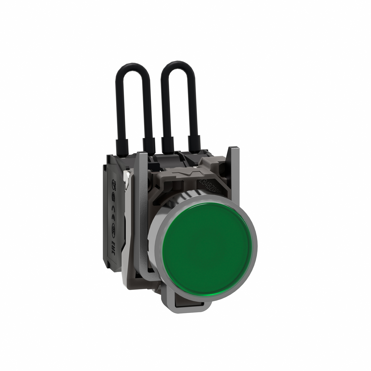 Schneider Electric-XB4BW23B5-Harmony XB4 - voyant lumineux DEL - Ø22 - test lampe - vert - 24V - vis étrier