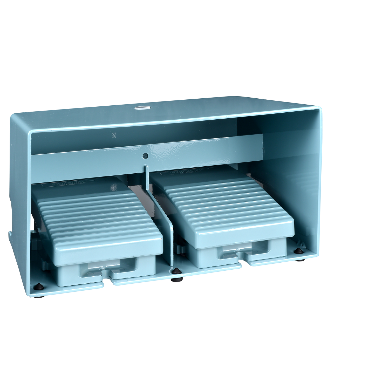 Schneider Electric-XPEM6210D-Preventa XPEM - inter. à pied - double - avec capot - métal.- bleu - 2F+3O