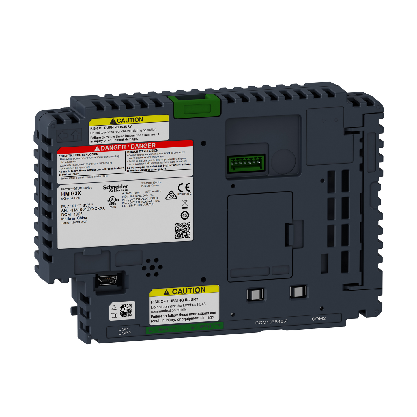 Schneider Electric-HMIG3XFH-Harmony HMIGTU eXtreme - Box pour écran tactile HMIDTXFH full coated classe 3C3