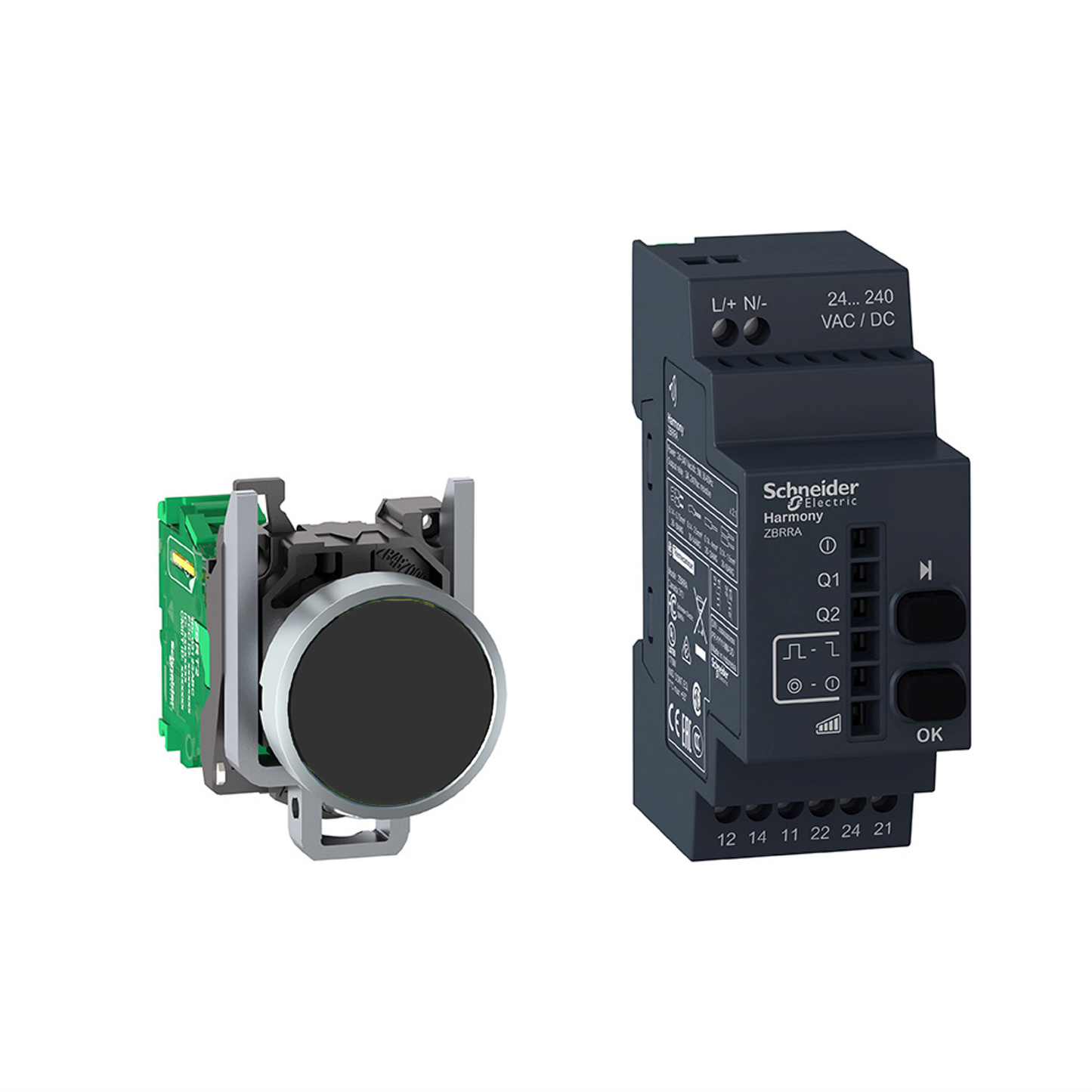 Schneider Electric-XB4RFA02-PACK SPS ZB4 22MM RECEPTEUR OPTIONS ACDC