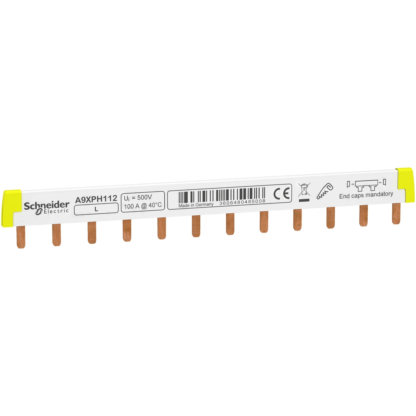 Schneider Electric-A9XPH112-box of 10 * PEIGNE RACC 1P 100A 12MOD