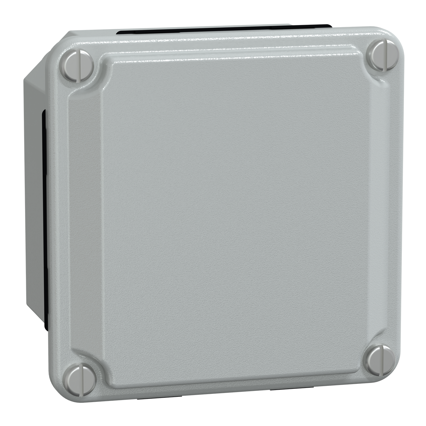 Schneider Electric-NSYDBN88-PanelSeT SDB - boîte acier - couvercle bas - sans prédécoupage - 85x85x49mm