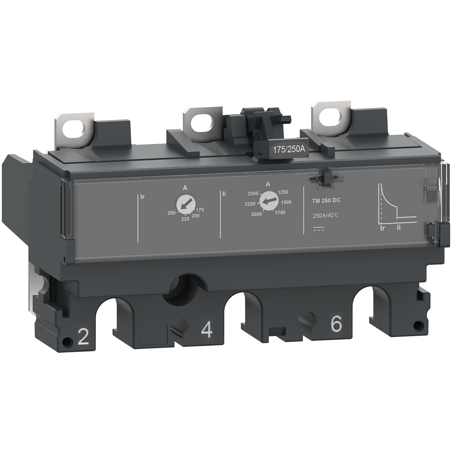 Schneider Electric-C253TM200D-ComPacT NSX - Déclencheur magnéto-thermique TM-DC 200A - 3P3D pour NSX250DC