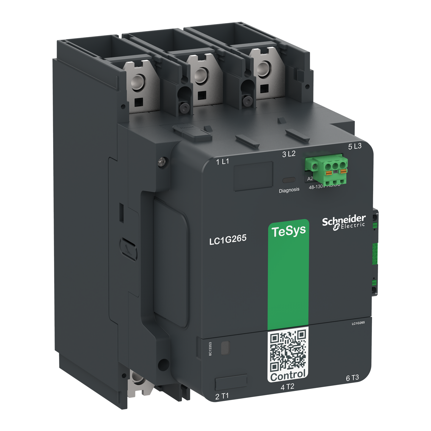Schneider Electric-LC1G330KUEN-Contacteur TeSys LC1G 330A 440V 3P AC3 Standard 100-250V AC-DC bobine
