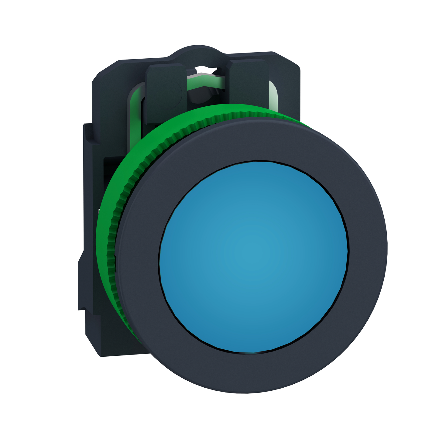 Schneider Electric-XB5FVM6-Harmony XB5 - voyant lumineux DEL - flush - bleu - 230V - vis étrier