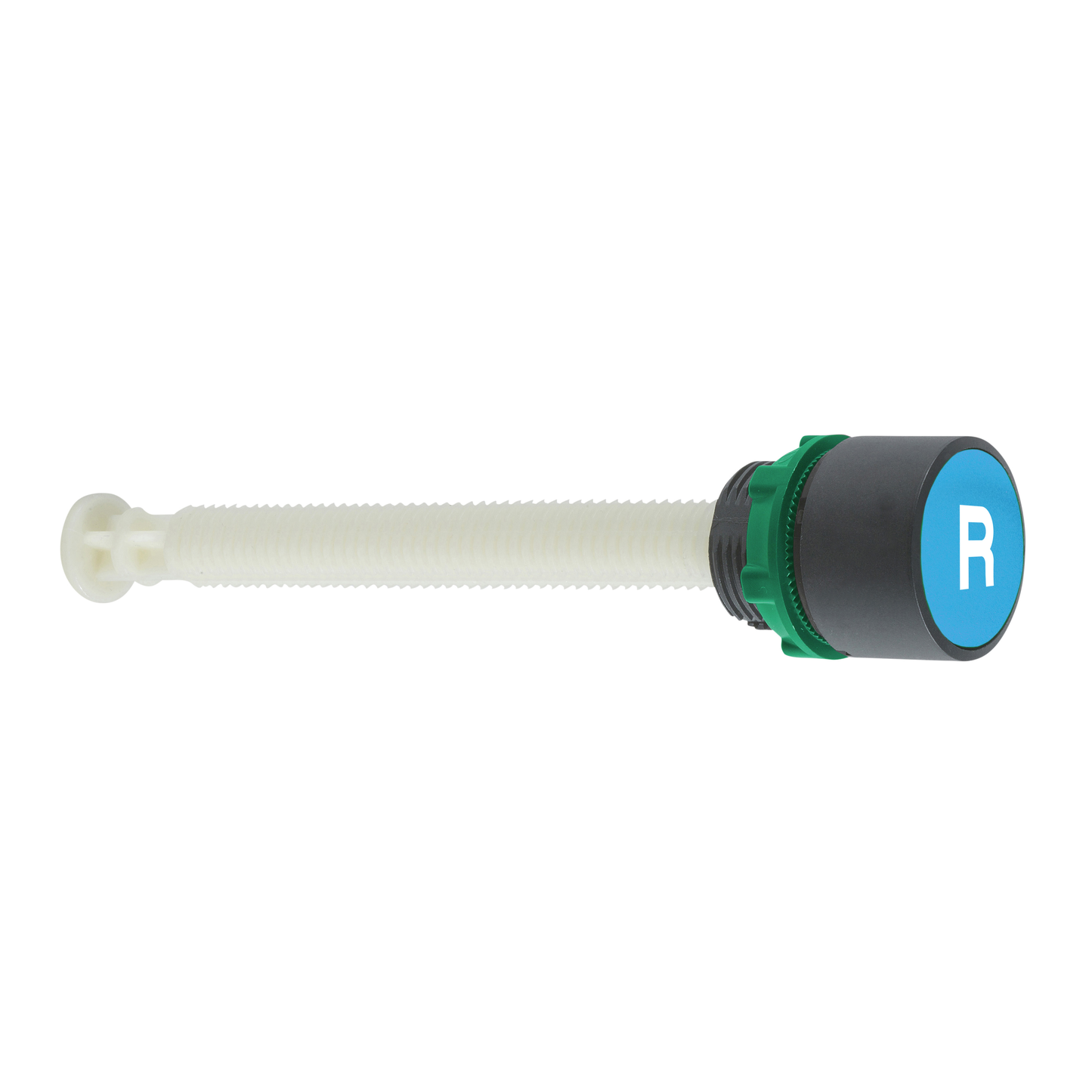 Schneider Electric-XB5AA86102-Harmony XB5 - bouton poussoir réarmement - Ø22 - course 17/120mm - marqué - bleu