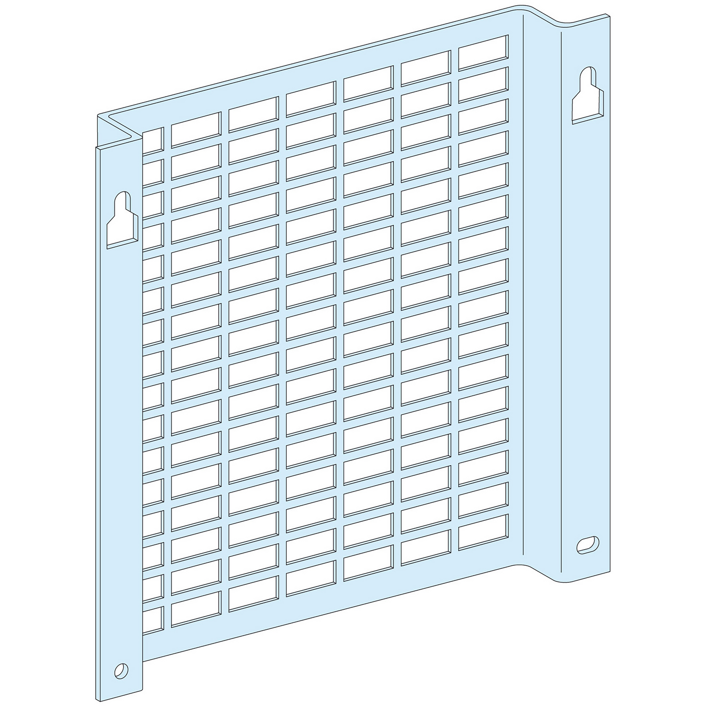 Schneider Electric-LVS03171-PrismaSeT G - Platine perforée cuvette - 4M - L600 - coffret ou armoire