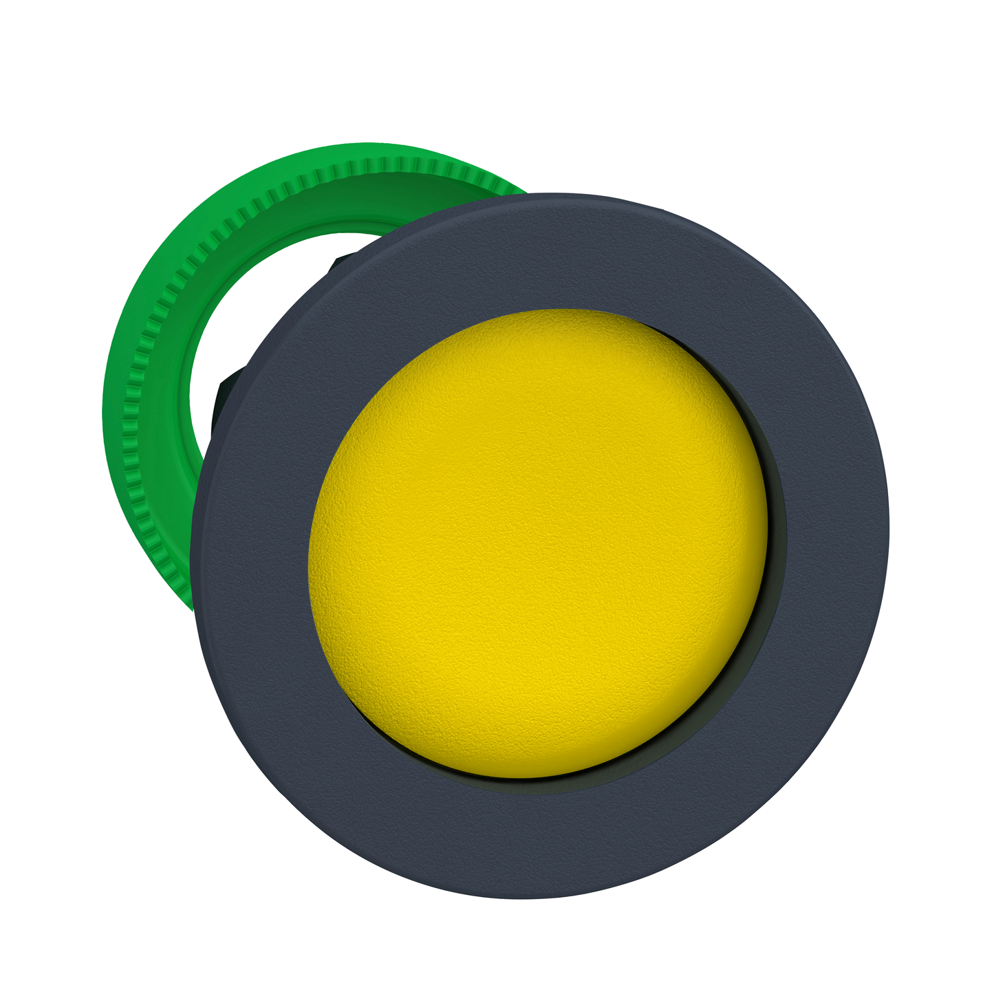 Schneider Electric-ZB5FA56-Harmony XB5 - tête bouton poussoir à impulsion - flush - encastré - jaune