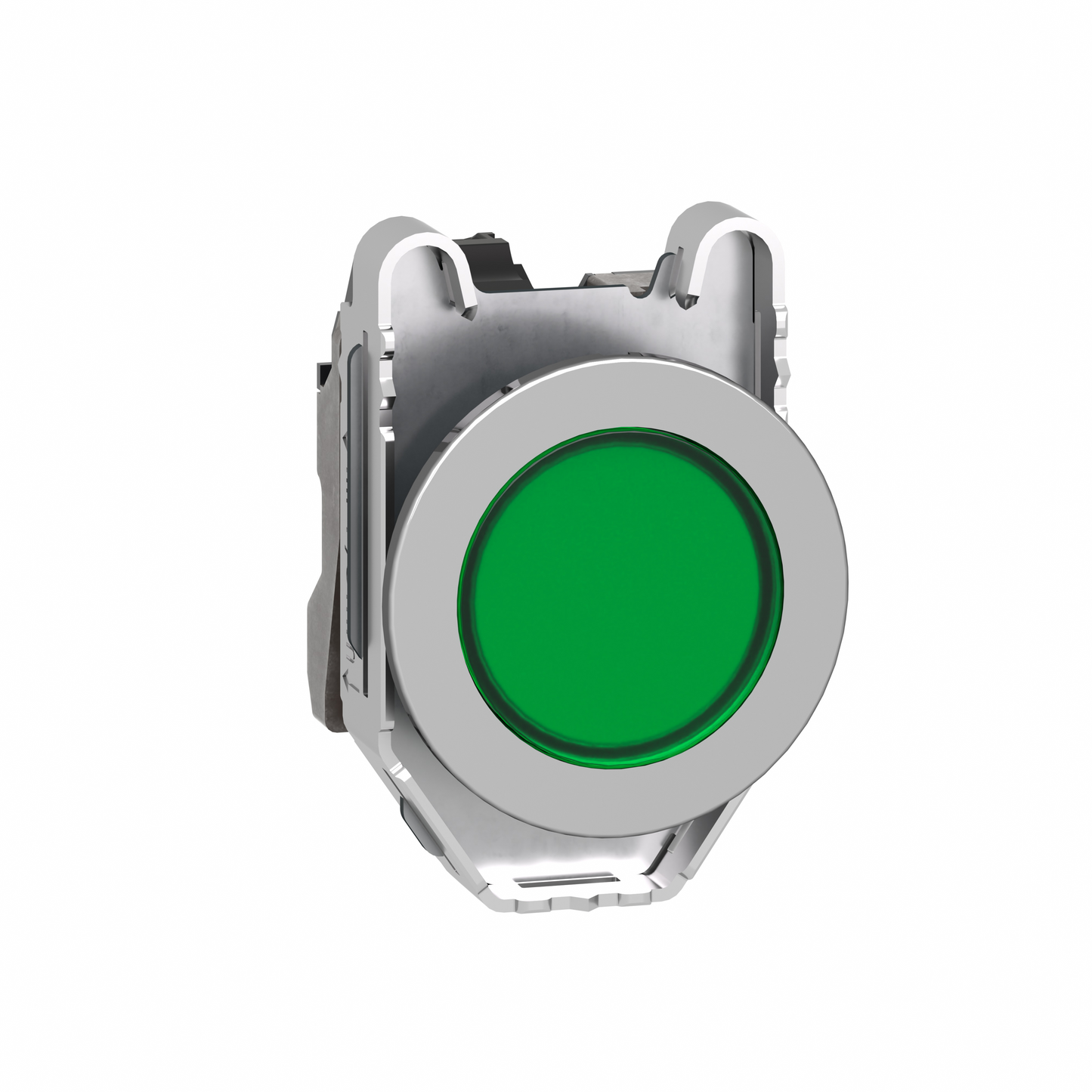 Schneider Electric-XB4FVB3-Harmony XB4 - voyant lumineux DEL - flush - vert - 24V - vis étrier