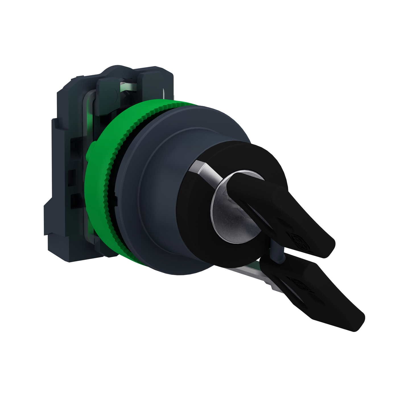 Schneider Electric-XB5FG61-Harmony XB5 - bouton à clé 455 - flush - 2 pos rap - retr G - 1F - vis étr