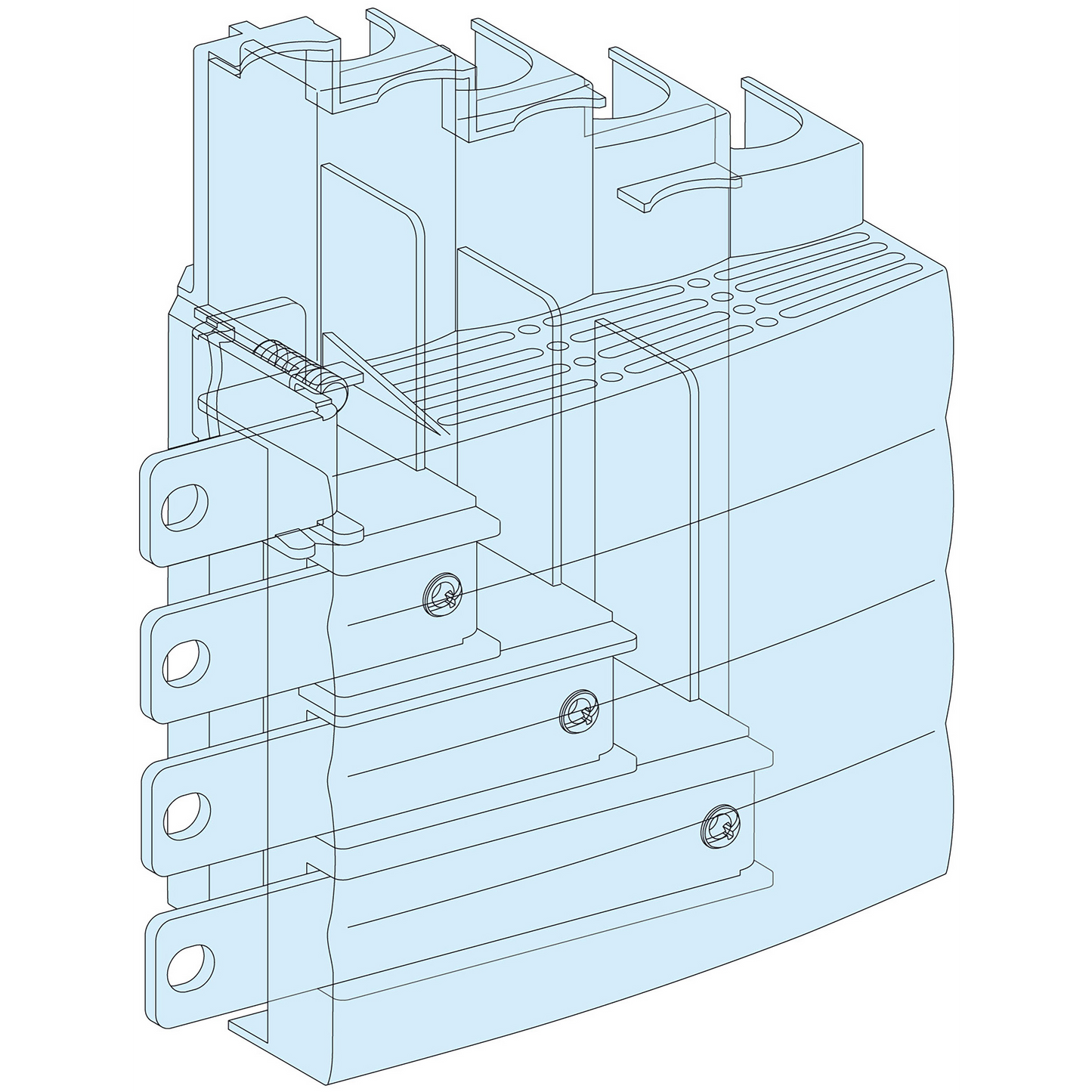 Schneider Electric-LVS04066-PrismaSeT G - Bloc raccordement arrivée NS-INS250 haut