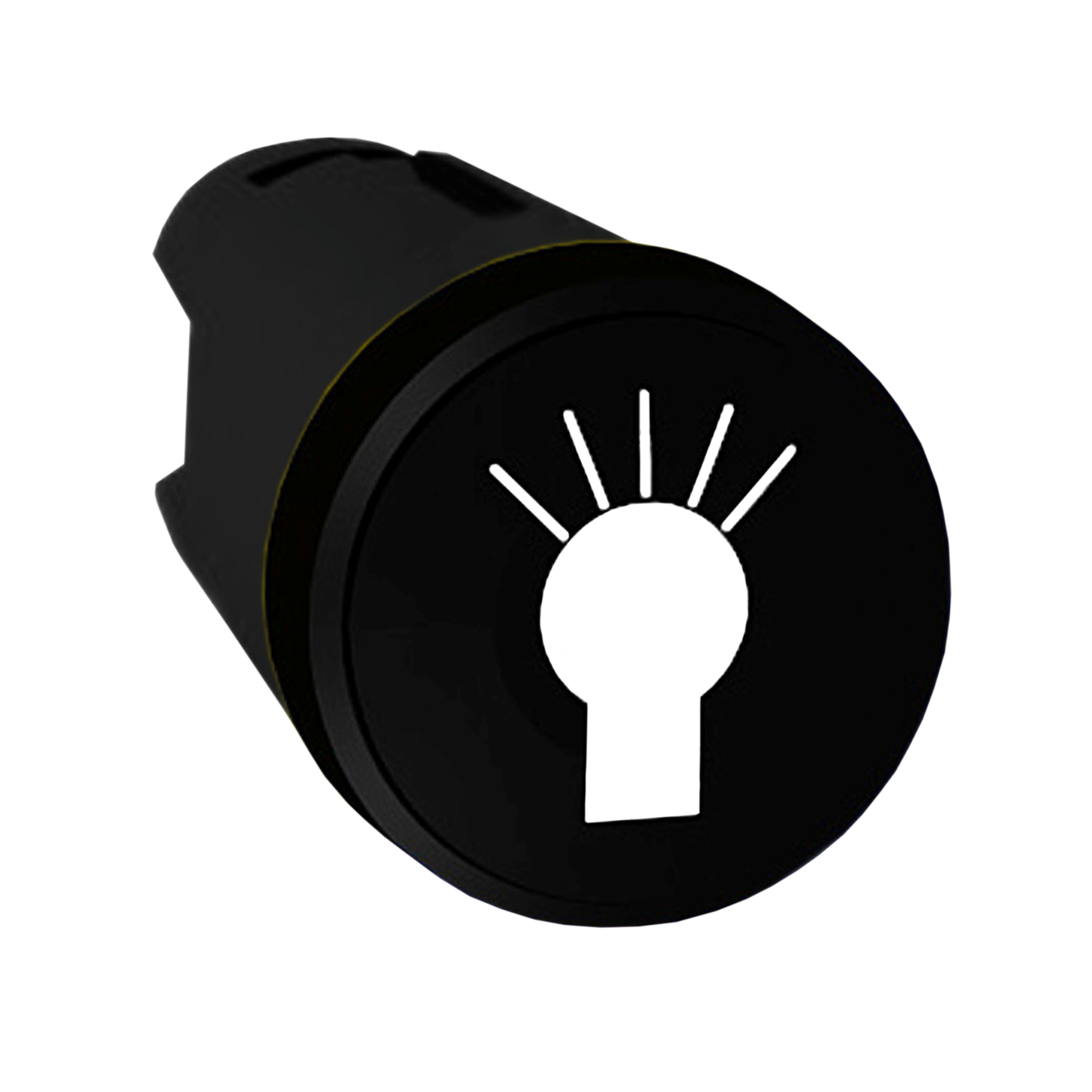 Schneider Electric-ZB5AA253-Harmony tête de bouton poussoir - Ø22 - noir - symbole Lumière