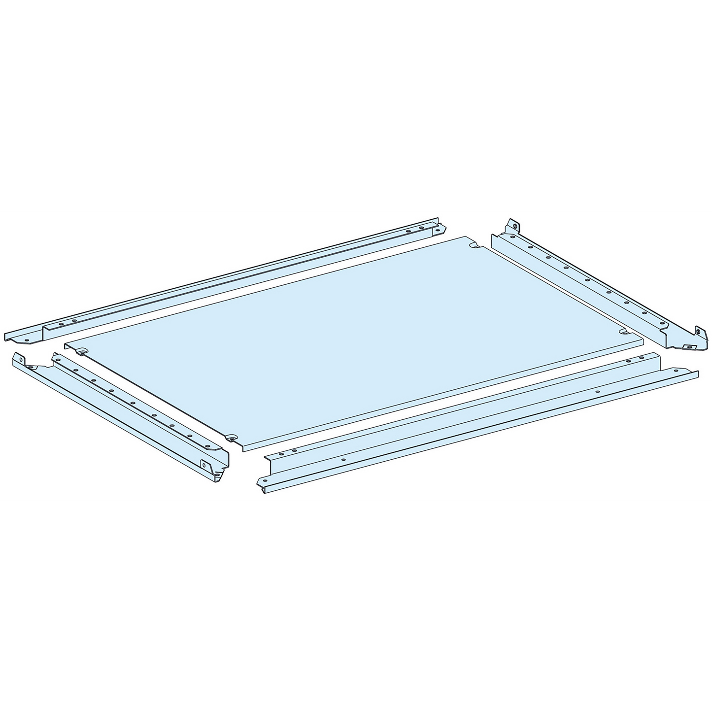 Schneider Electric-LVS08688-PrismaSeT P - Plaque passe-câbles pleine IP55 - L800 P600