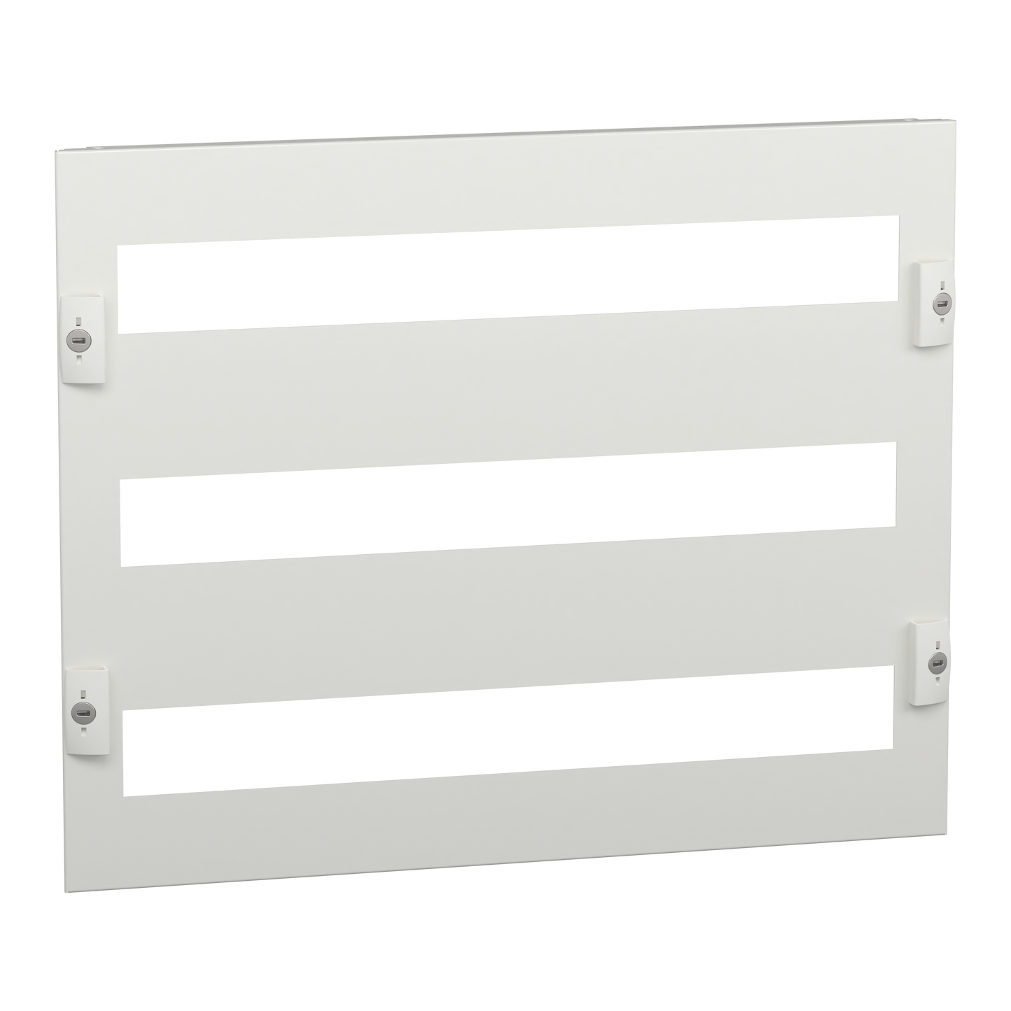 Schneider Electric-LVS03223-PrismaSeT G - Plastron modul. découpé-8M-3 rangées axe 150-L600-RAL9003