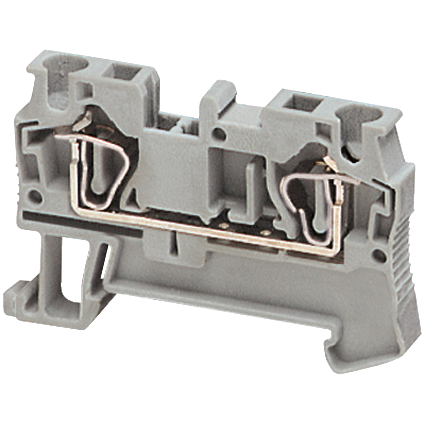Schneider Electric-NSYTRR42-Borne à ressort - passant - 2 points - 4mm² - gris