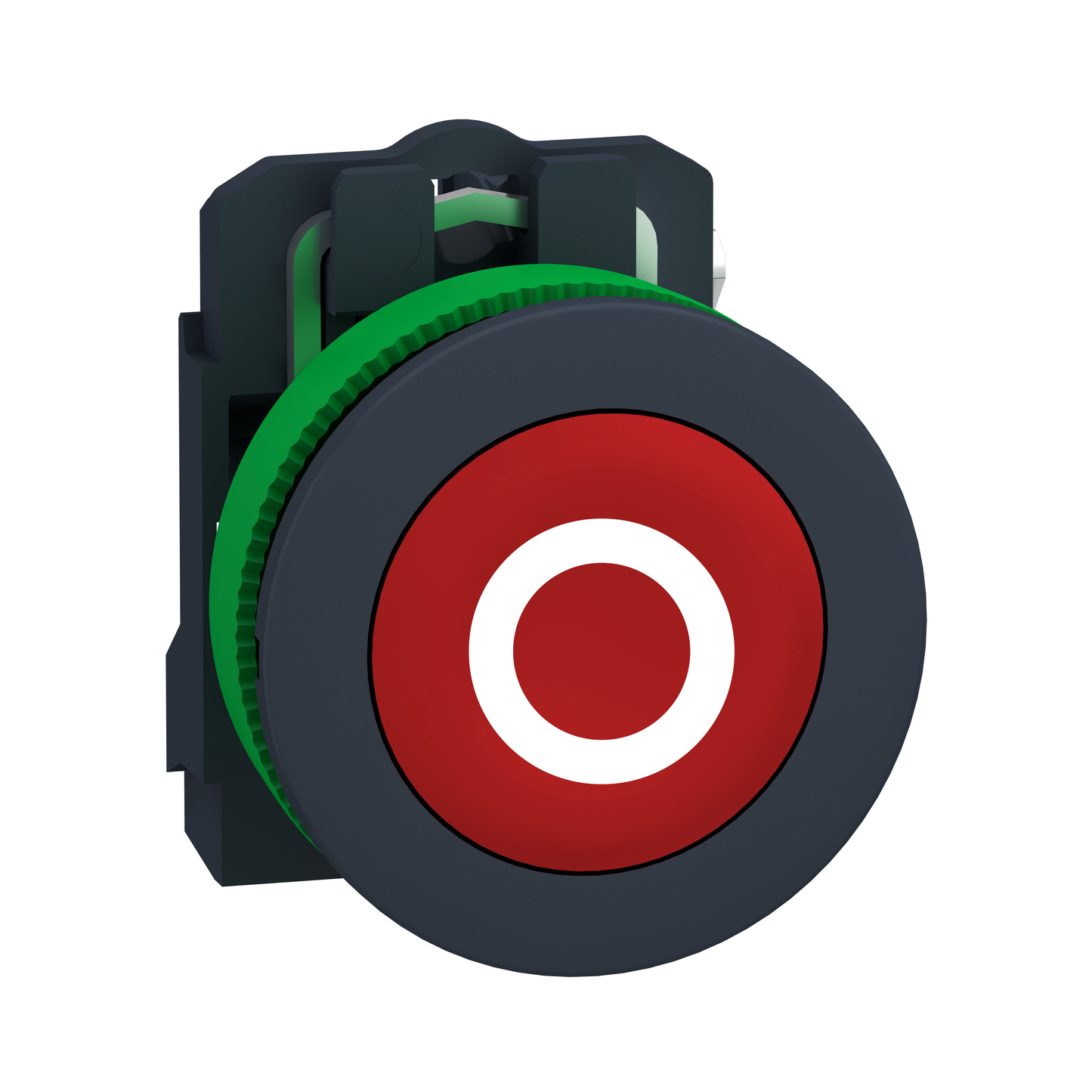 Schneider Electric-XB5FA4322-Harmony XB5 - bouton poussoir impulsion - flush marqué - rouge - 1O - vis