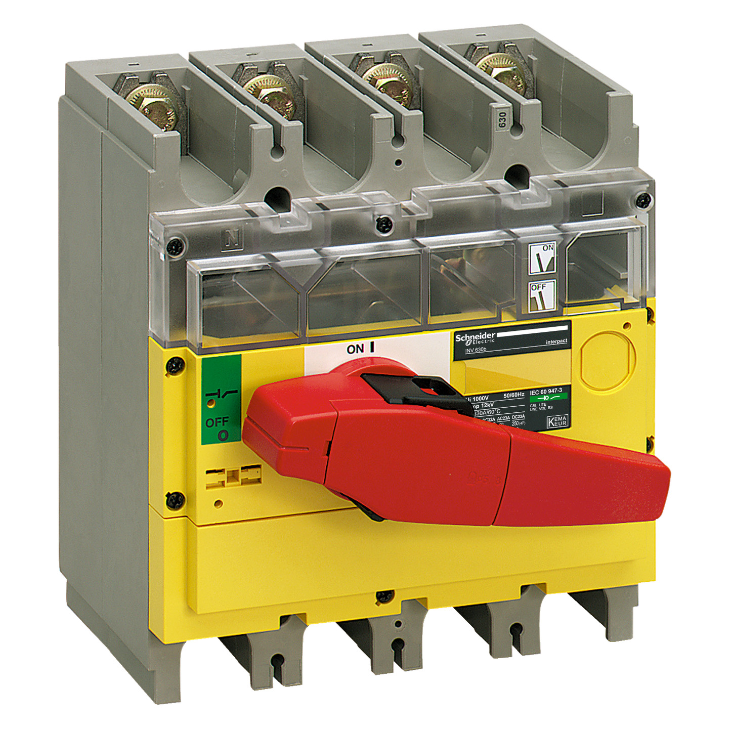 Schneider Electric-31195-interrupteursectionneur à coupure visible Interpact INV630 4P 630 A