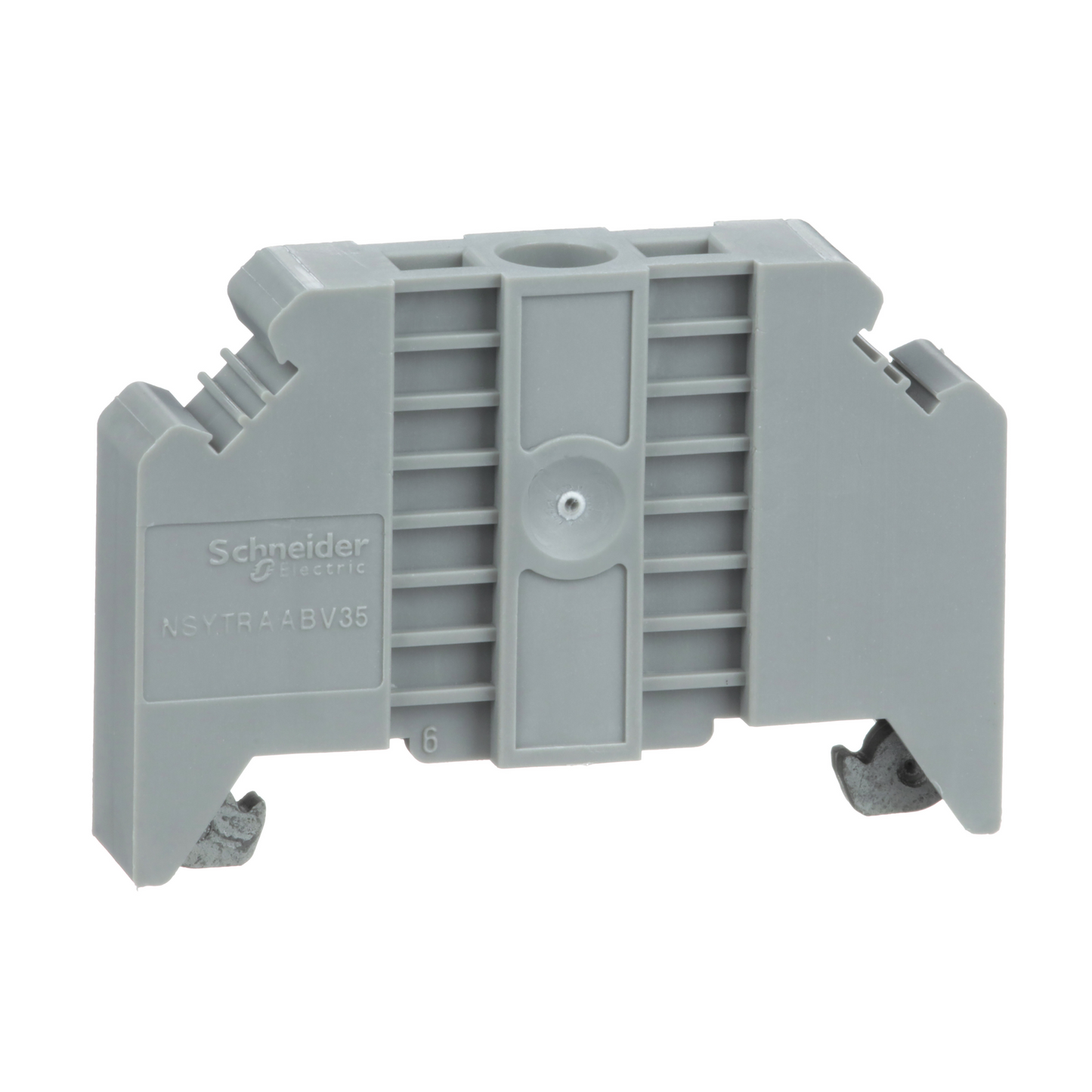 Schneider Electric-NSYTRAABV35-Butée d'arrêt à visser sur rail DIN 35mm - largeur 95mm - marquable