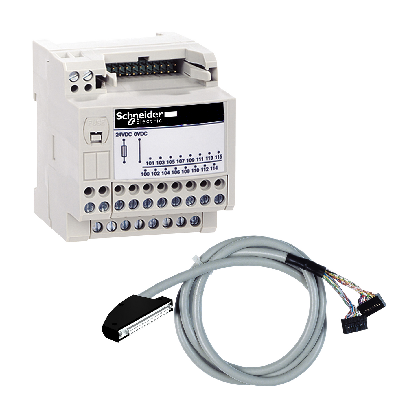 Schneider Electric-ABE7H34E100-TELEFAST M340 KIT DE RACC E/S ECO 1M