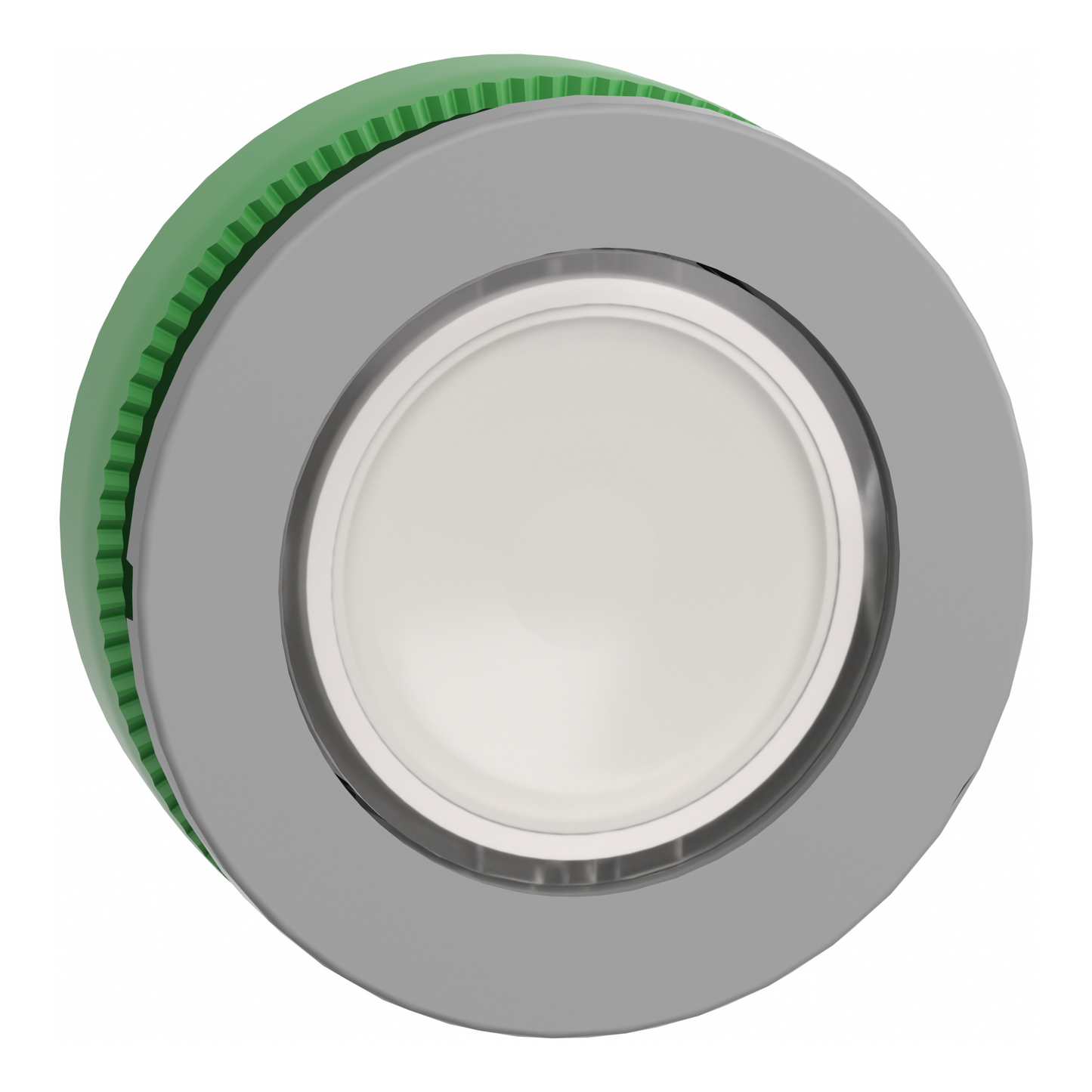 Schneider Electric-ZB5FW313C0-Harmony XB5 - tête de bouton poussoir lumineux - Ø22 - col flush grise - blanc