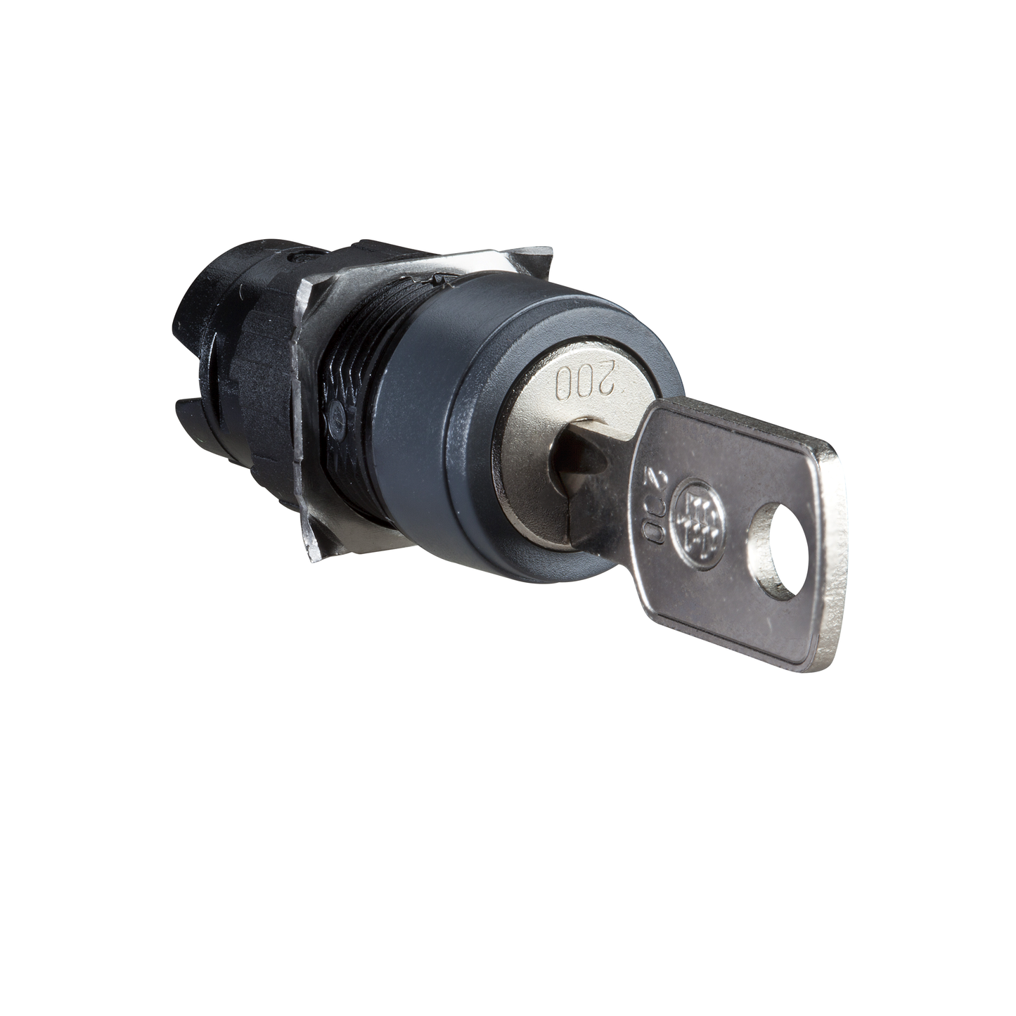 Schneider Electric-ZB6AGC-Harmony ZB6 - tête ronde pour bouton tournant à clé - 2 pos. - Ø16mm - noir