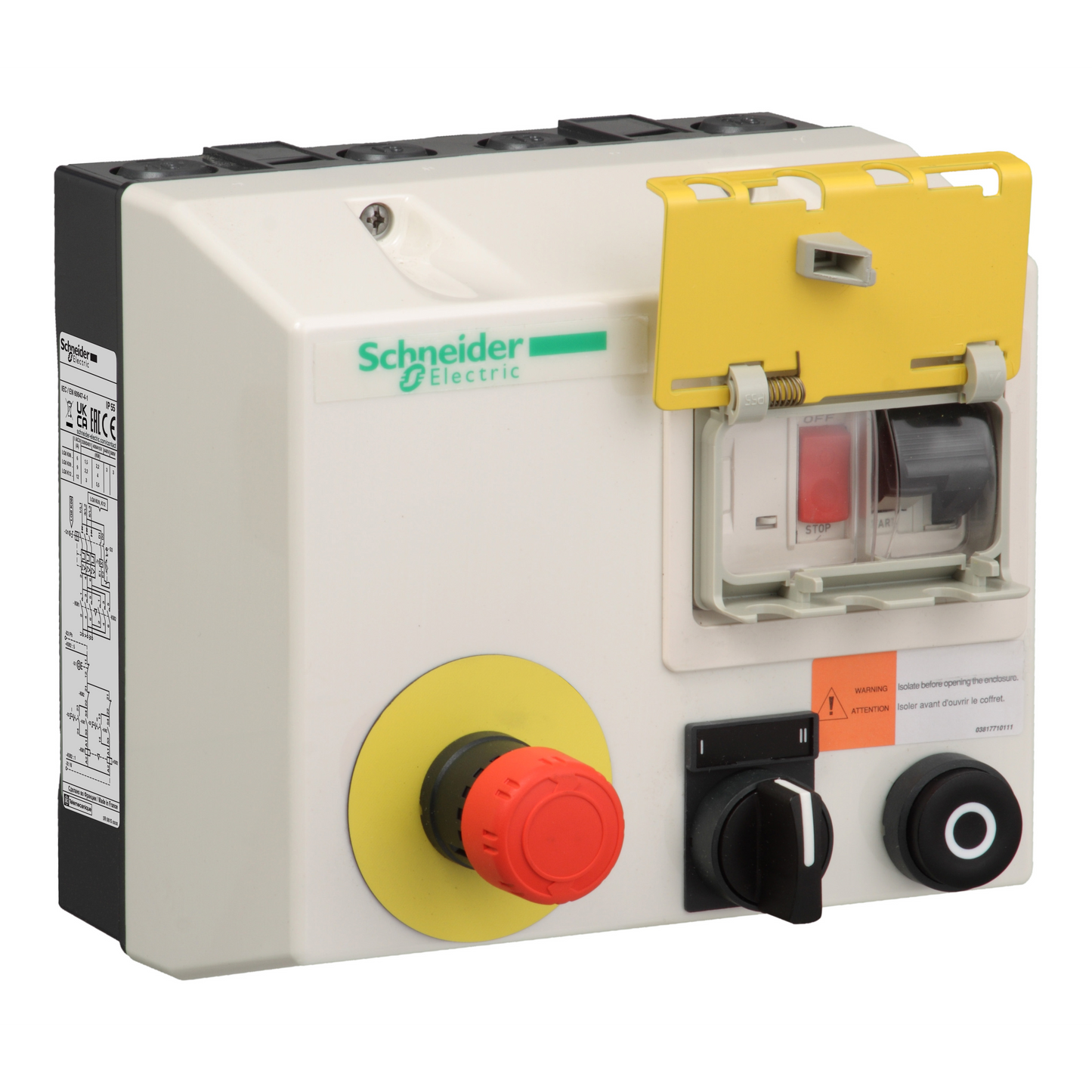 Schneider Electric-LJ8K09Q714-TeSys LJ8K - démarreur coffret étanche - 2 sens - 4kW - 380Vca - transfo 24V