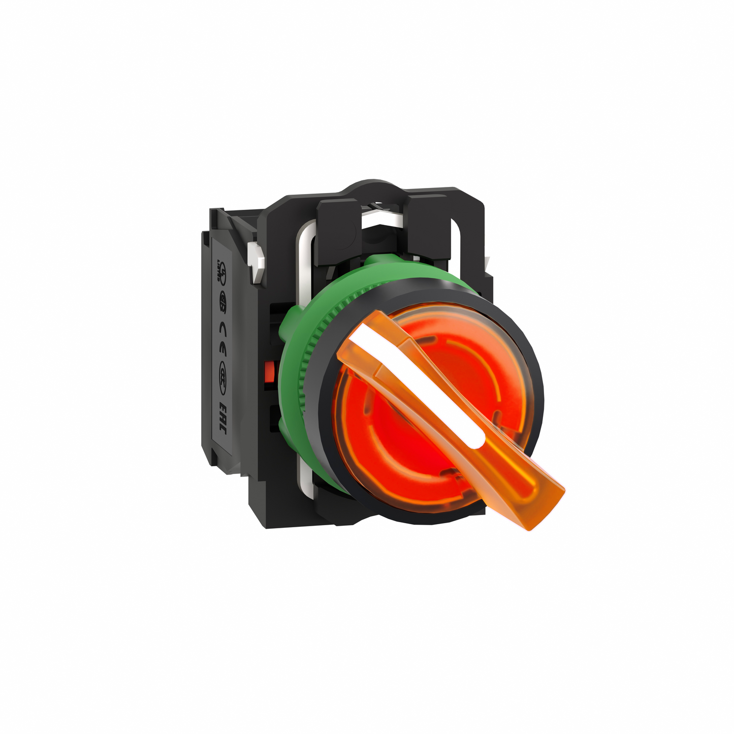 Schneider Electric-XB5AK125B5-BOUTON TOURNANT LUMINEUX JAUNE DIAM 22