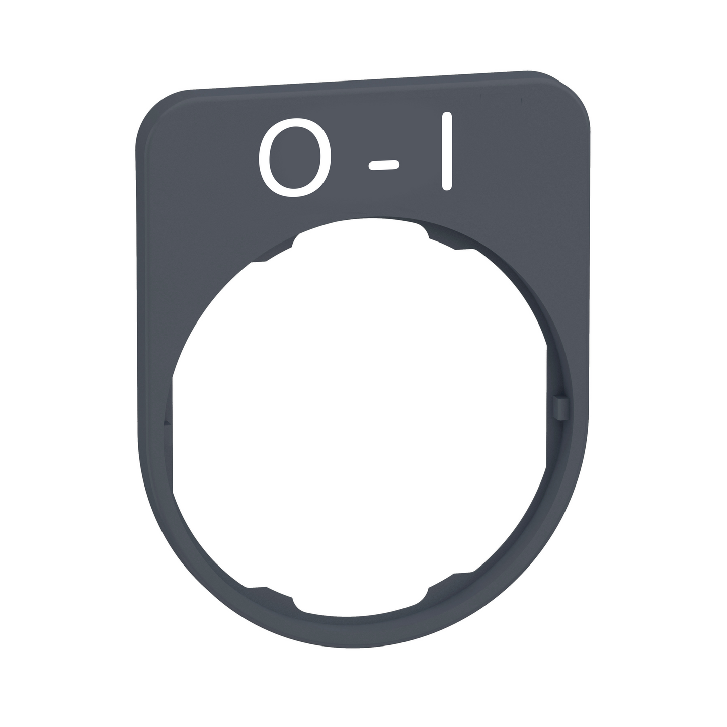 Schneider Electric-ZBYFP2178C0-LEGEND PLATE WITH O-I MARKING FOR FLUSH