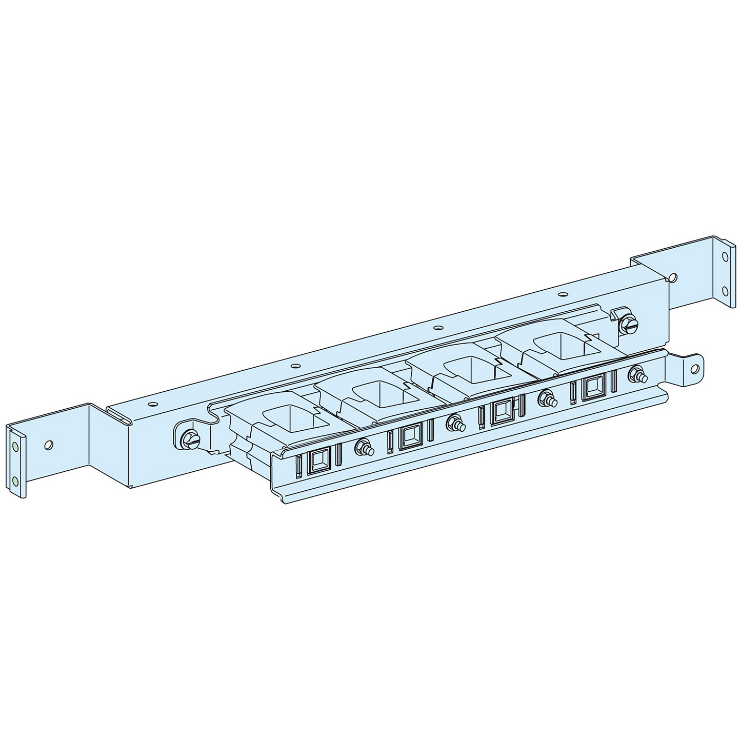 Schneider Electric-LVS04652-Linergy - Support fixe - jeu de barres vertical en fond
