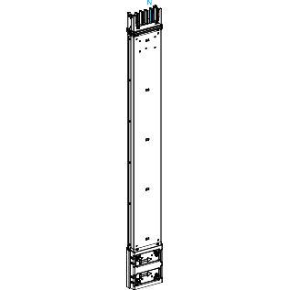 Schneider Electric-KSA250CM4A-Canalis KSA - élément spécial droit vertic. 250 A - 500-1900 mm - 0 fenêtre