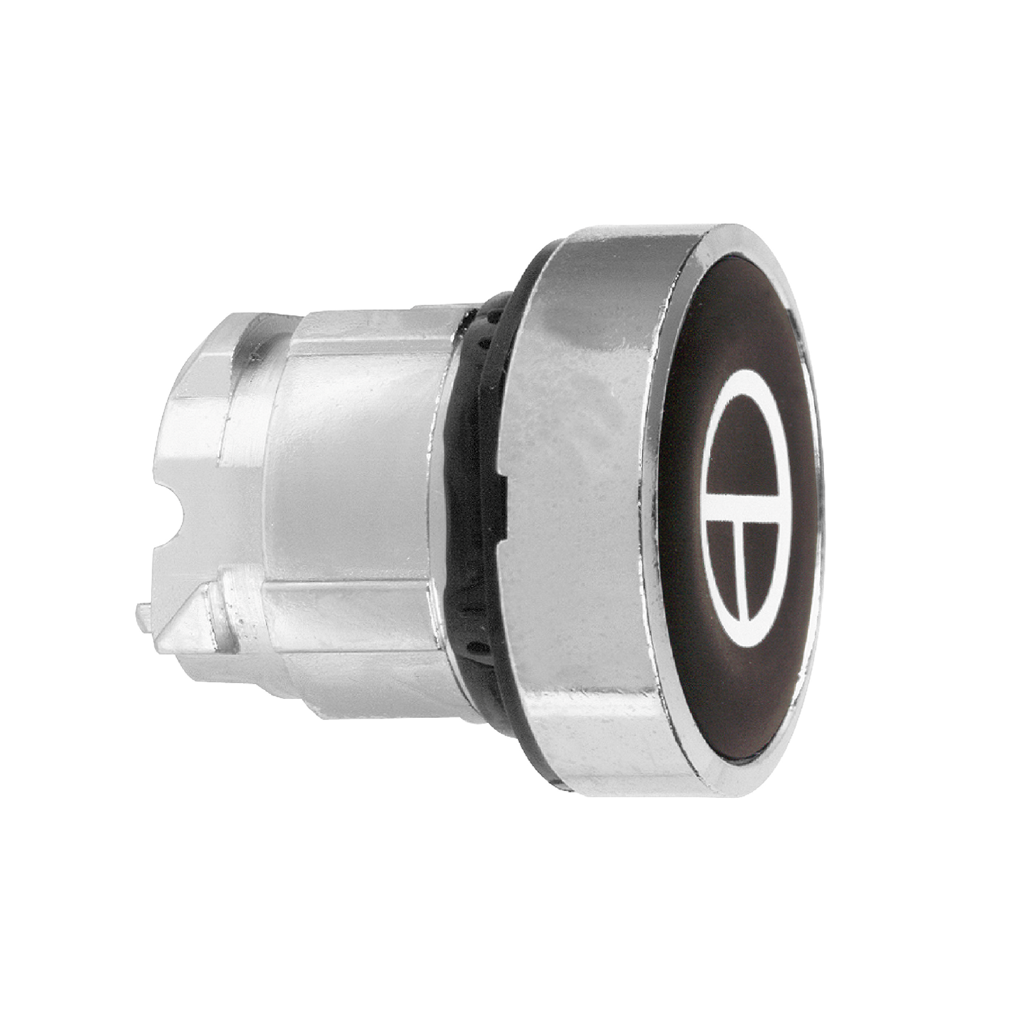 Schneider Electric-ZB4BA245-Harmony XB4 - tête bouton poussoir - affleurant - Ø22 - noir - texte 'T'
