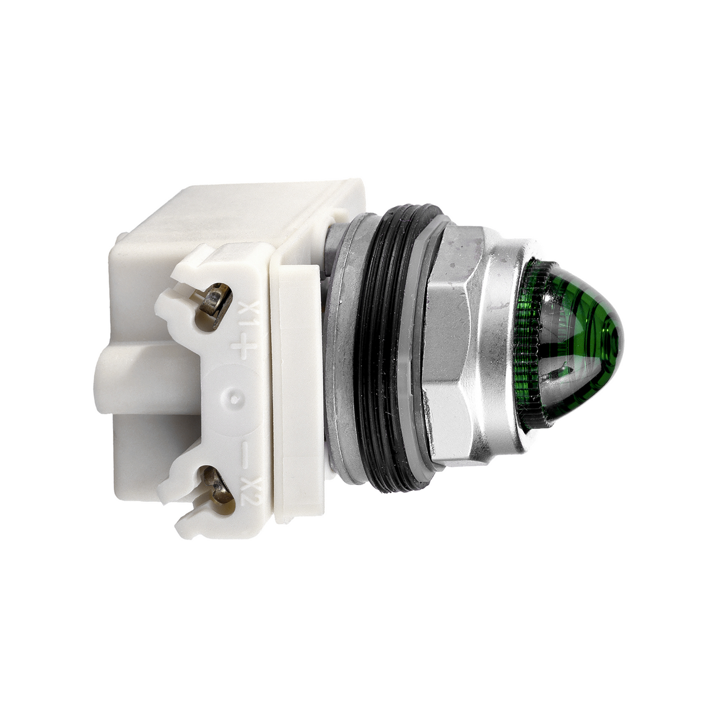 Schneider Electric-9001KP7G9-Harmony 9001K - voyant octogonal - Ø30 - IP66 - vert - lampe BA9s - 230V - borne